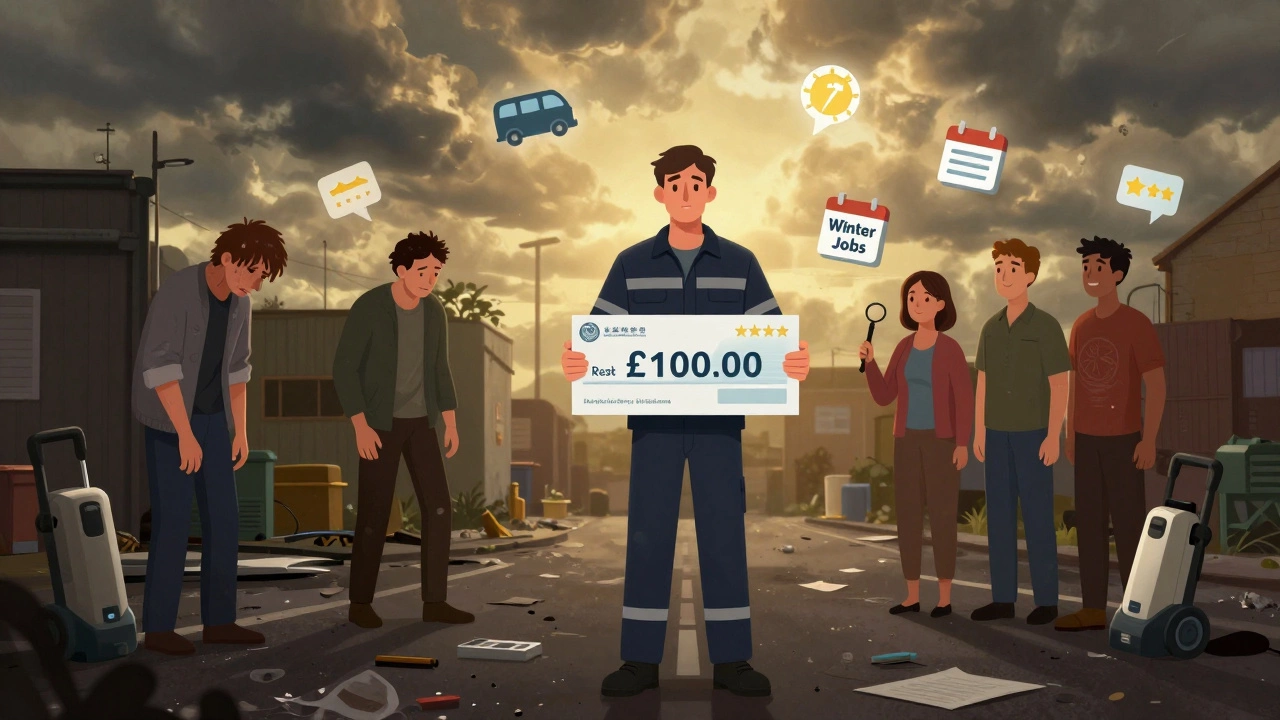 Split scene showing transformation from dirty to professional pressure washing business success.