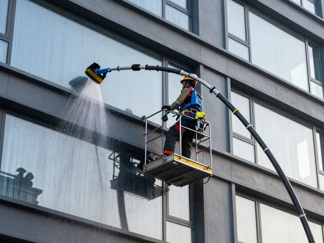 What Do Professional Window Cleaners Use in the Water?
