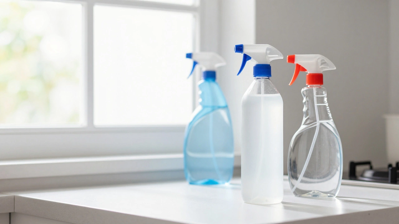 Vinegar and water for DIY window cleaning