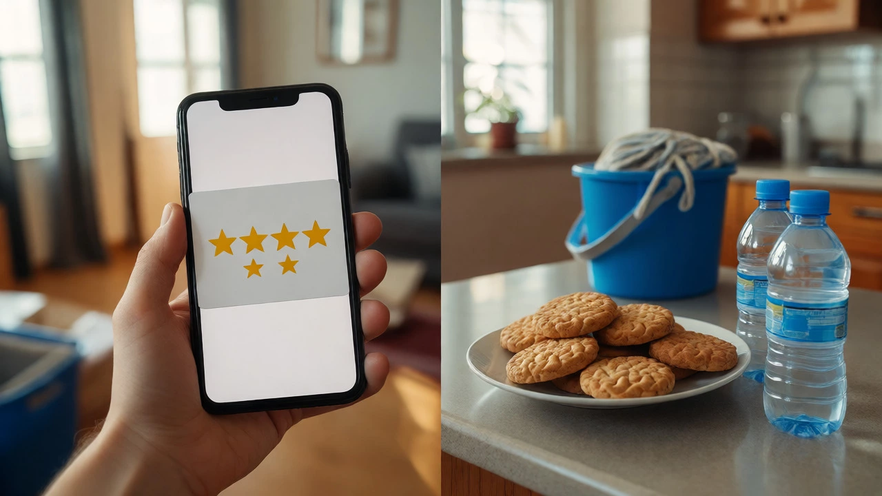 Review stars and snacks as alternative to tipping